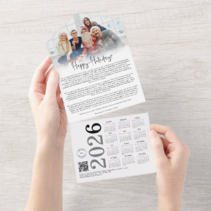 Company Update Logo Photo 2026 Calender Christmas  All In One Invitation