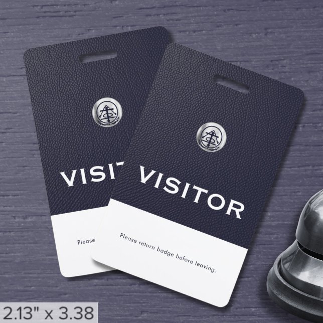 Company Visitor Badge with Silver Logo (Creator Uploaded)