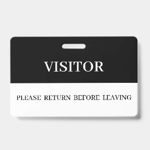 Company Visitor Badges