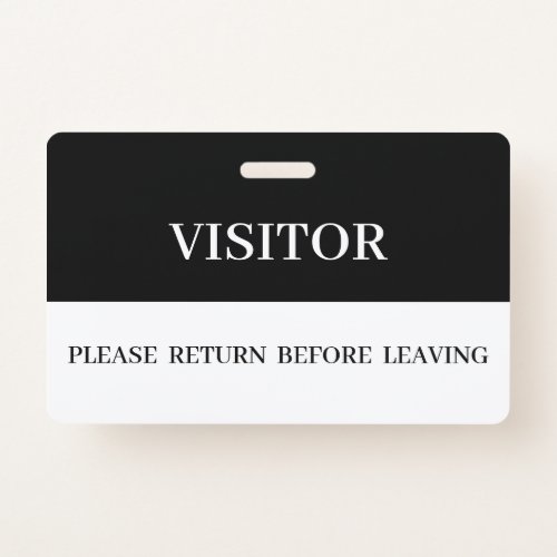 Company Visitor Badges