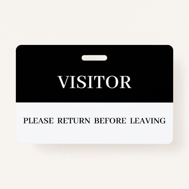 Company Visitor Badges (Front)