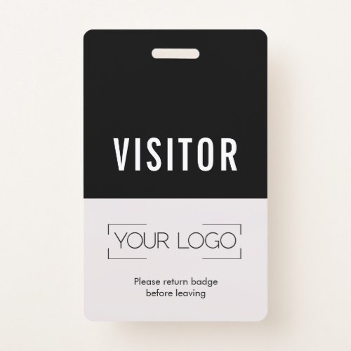 Company Visitor Logo ID Badge