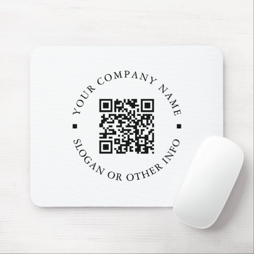 Company Website Link QR Code Business Promotional Mouse Pad