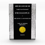 Company Year End Achievement Award Diy Silver Logo at Zazzle