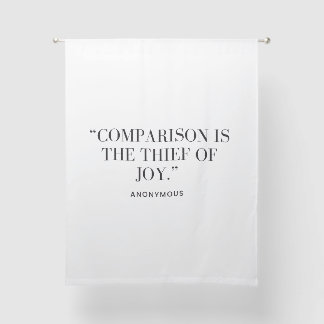 Comparison Is The Thief of Joy  Sheer Curtains