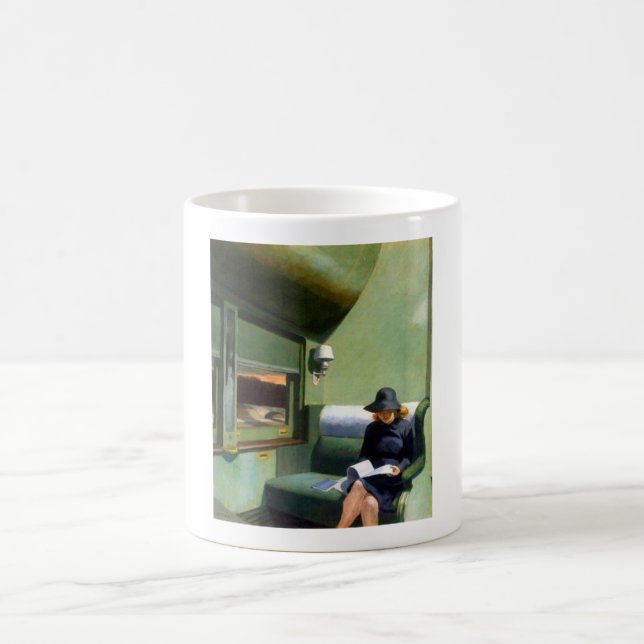 Compartment C Car Edward Hopper Coffee Mug (Center)