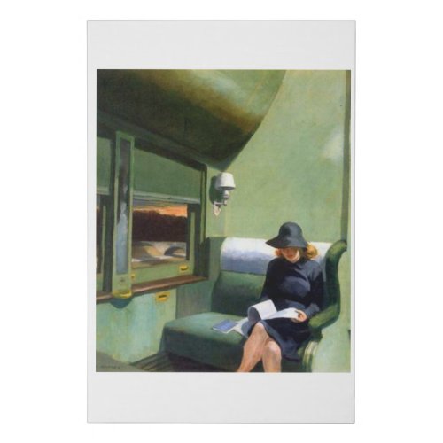 Compartment C Car Edward Hopper Faux Canvas Print
