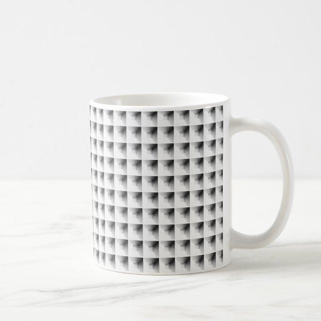 compartment design in Grey... Coffee Mug (Right)