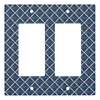 Compartment Design Rounded Blue Light Switch Cover