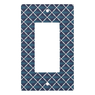 Compartment Design Rounded Blue Light Switch Cover