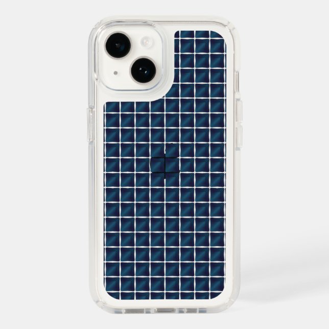 Compartment Design Rounded Blue Speck iPhone Case (Front)