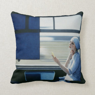 Compartments 3 1979 throw pillow