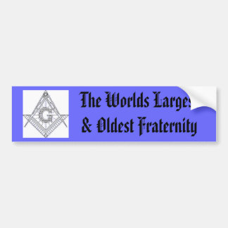 compas, The Worlds Largest & Oldest Fraternity Bumper Sticker