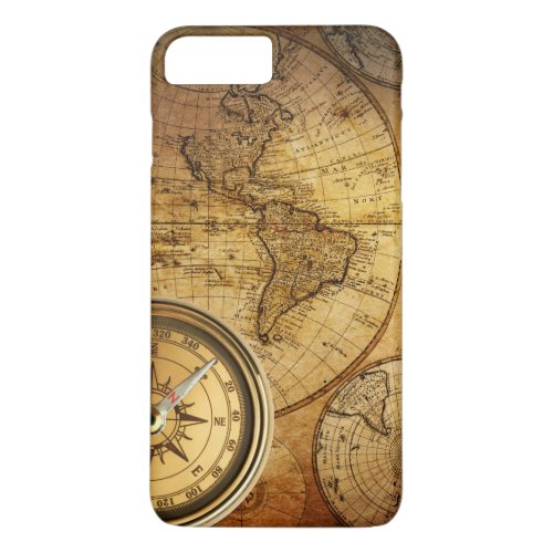 Compass and Map iPhone 7 Plus Barely There iPhone 8 Plus7 Plus Case