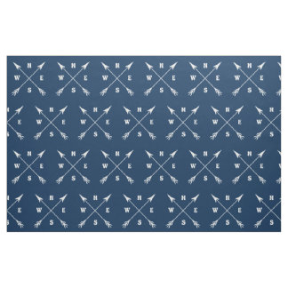 Compass arrows fabric