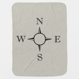 Compass Baby Blanket