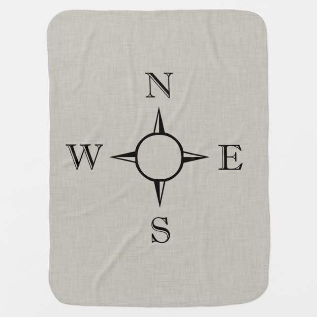 Compass Baby Blanket (Front)