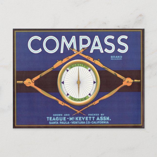 Compass Brand Postcard (Front)