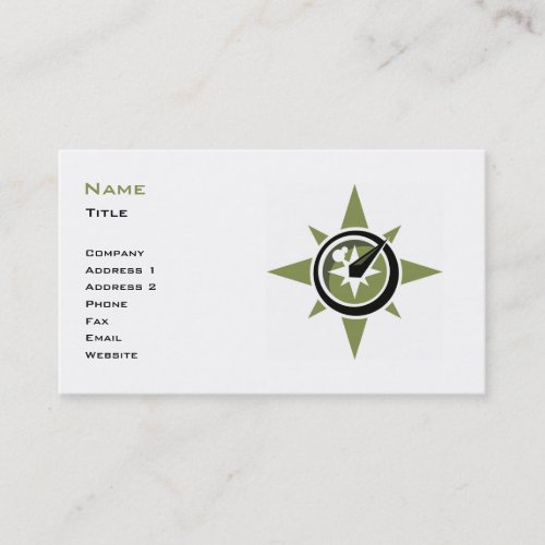 Compass Business Card Template
