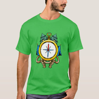 Compass Camp Campsite Camper Camping family T-Shirt