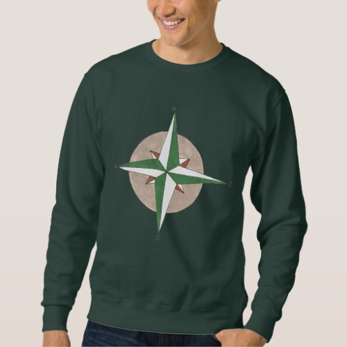 Compass Camping Hiking Camp Outdoor Enthusiast Sweatshirt