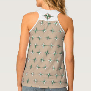 Compass Camping Hiking Compasses Summer Camp Tank Top