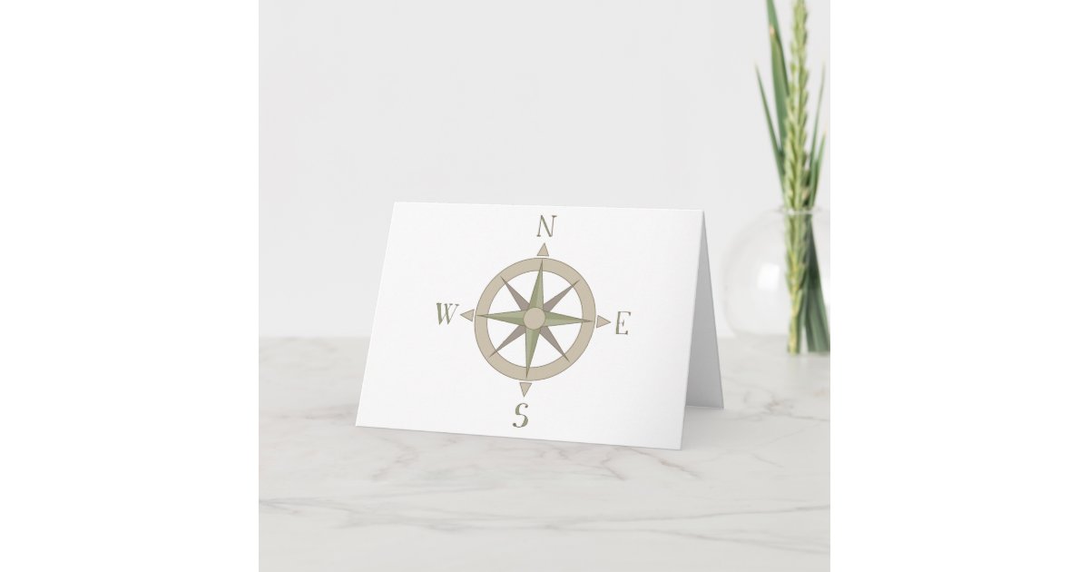 Compass Card | Zazzle