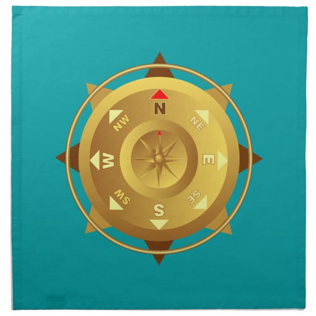 Compass Cloth Napkin (Front)