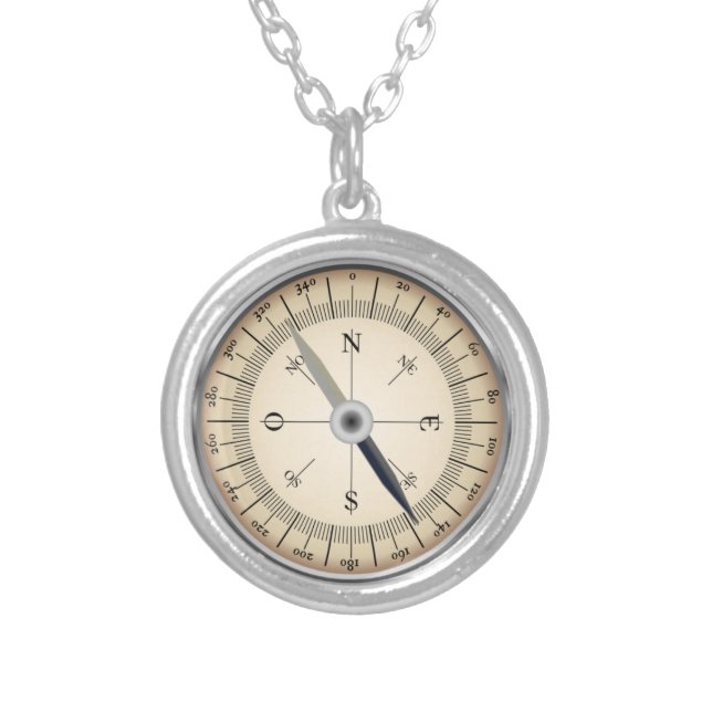 Compass Design Necklace (Front)