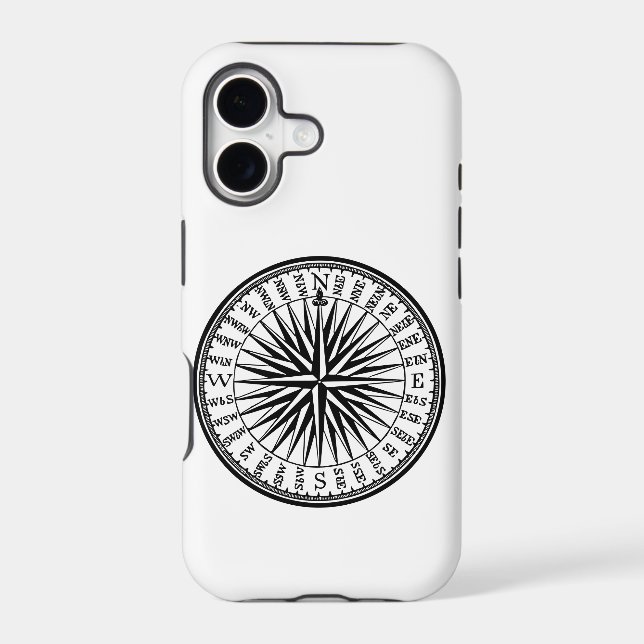 Compass Direction Arrows Iphone Case (Back)
