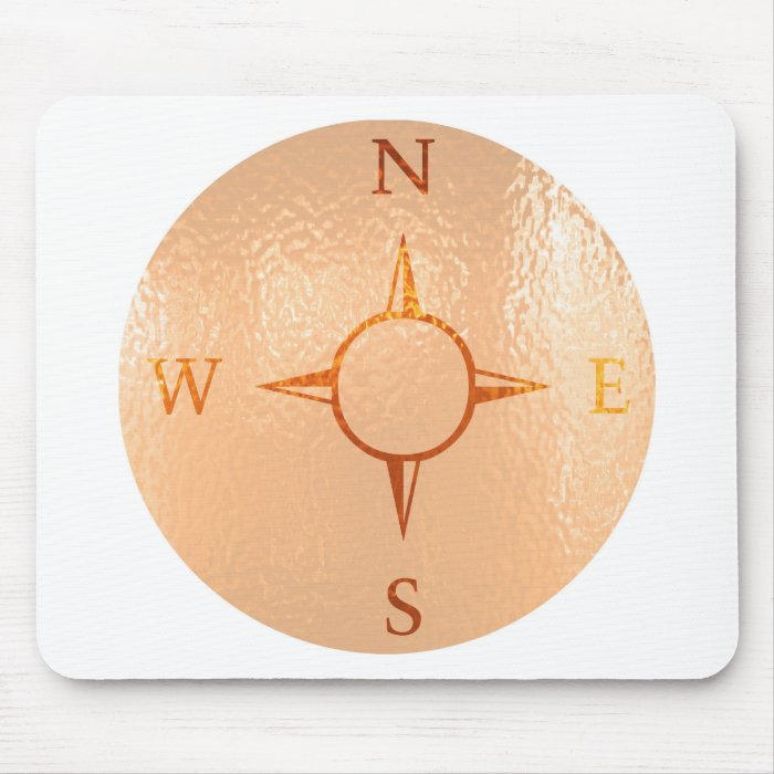 COMPASS East West North South NEWS Mouse Pad