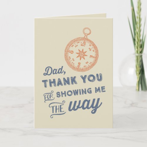Compass Fathers Day Card