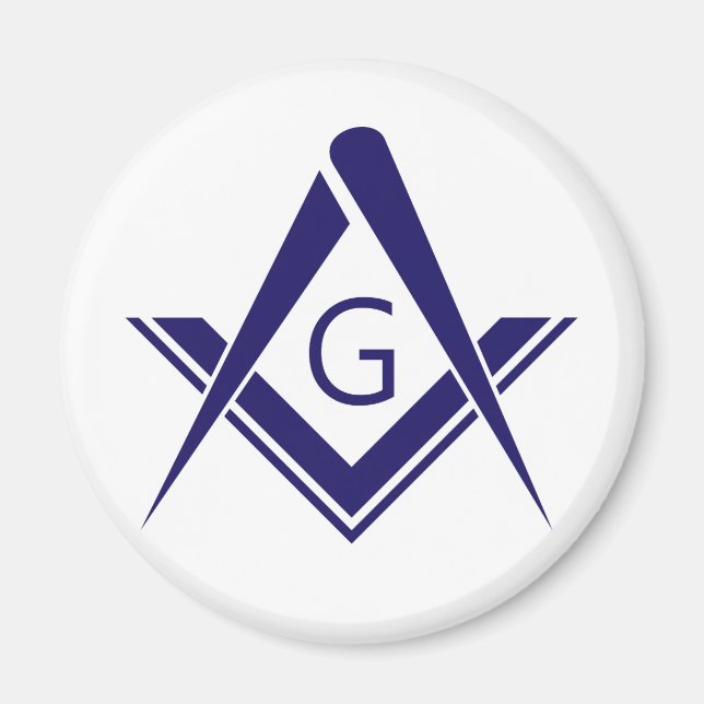 compass freemason guild mason organization sign sy magnet (Front)