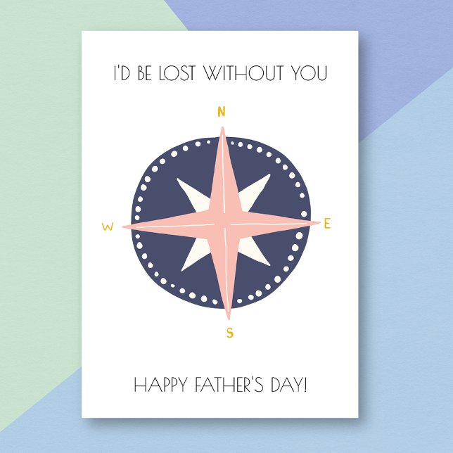 Compass Funny Father's Day Card (Creator Uploaded)