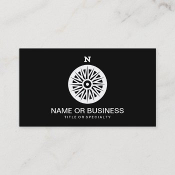Compass Icon Business Card by identica at Zazzle