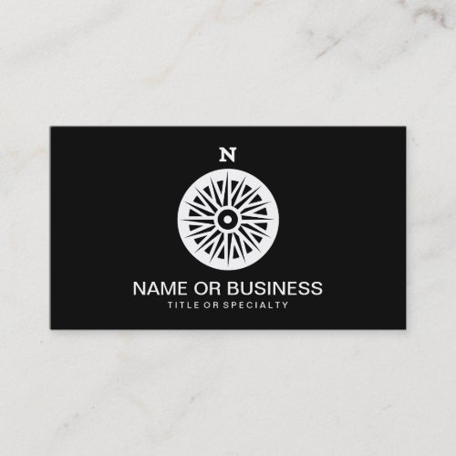 compass icon business card