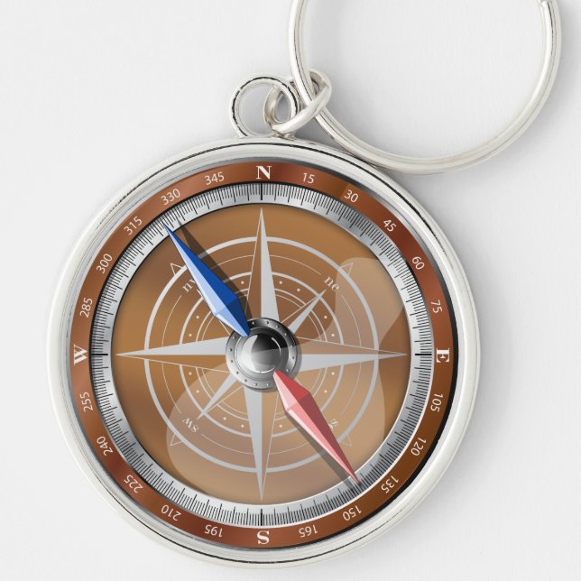Compass Keychain (Front)