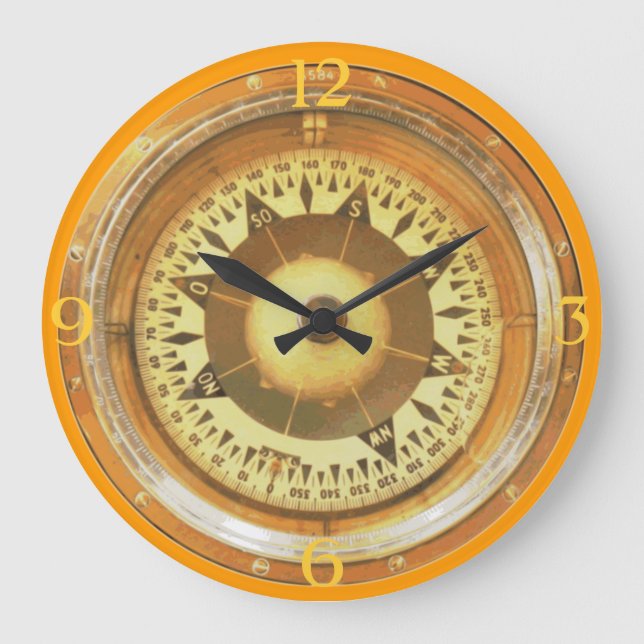Compass Large Clock (Front)