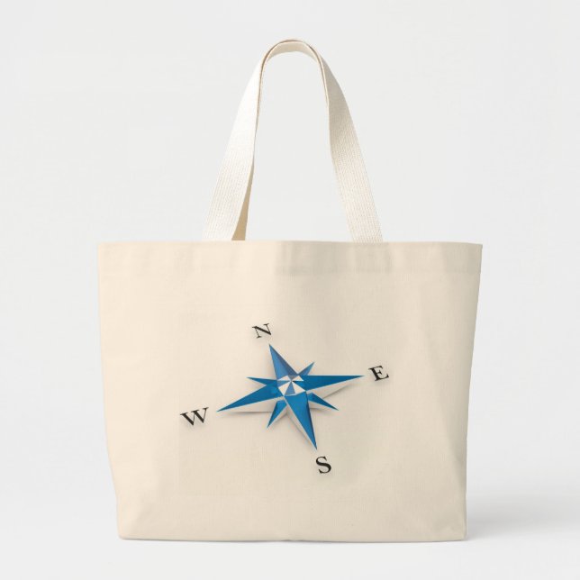 Compass Large Tote Bag (Front)