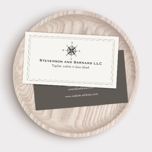 Customizable Compass Business Card