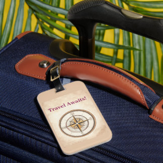 Compass Luggage Tag