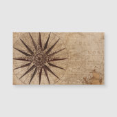Compass Map Holiday Postcard (Front)