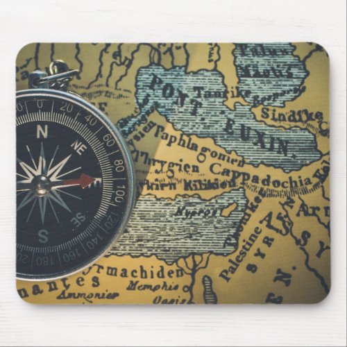 Compass  Map Mouse Pad
