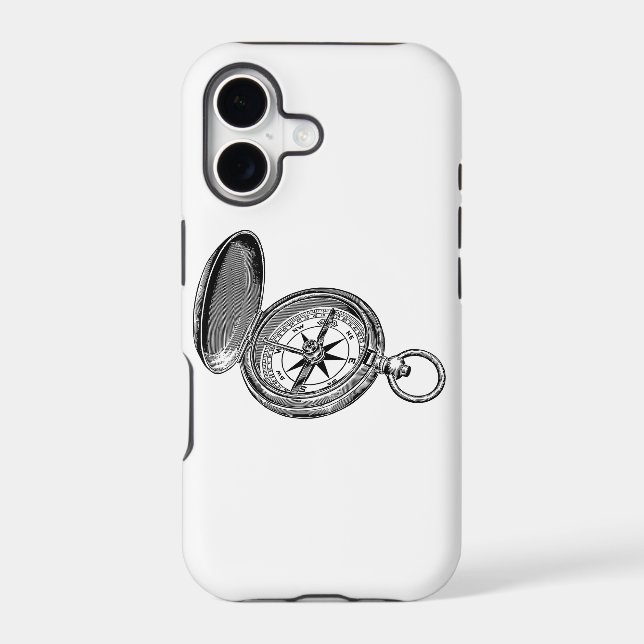 Compass Navigation Direction Iphone Case (Back)