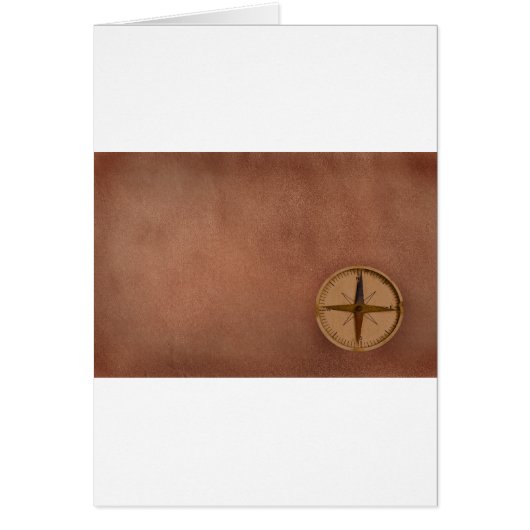 compass on old paper cards (Front)