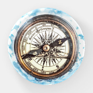 Compass on Water Paperweight