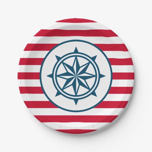 Compass Paper Plates (Front)