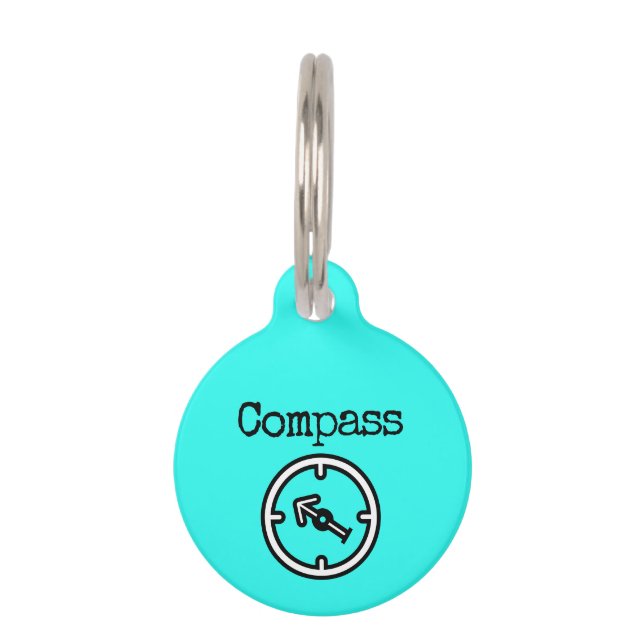Compass Pet ID Tag (Front)