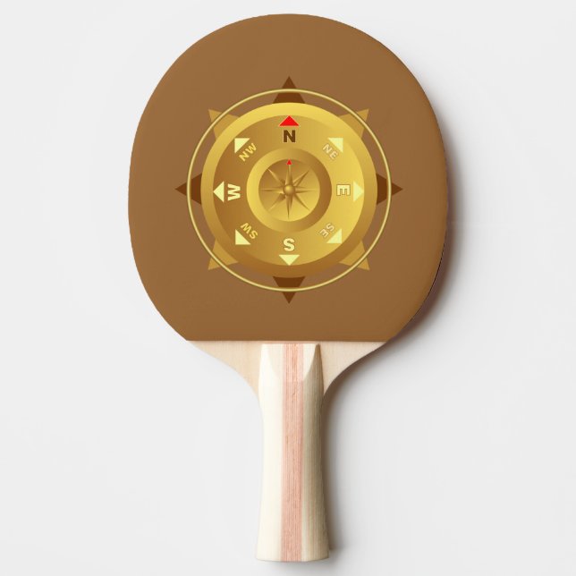 Compass Ping Pong Paddle (Front)