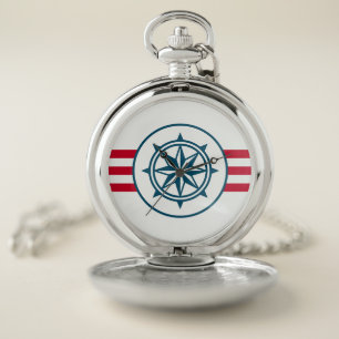 Compass Pocket Watch